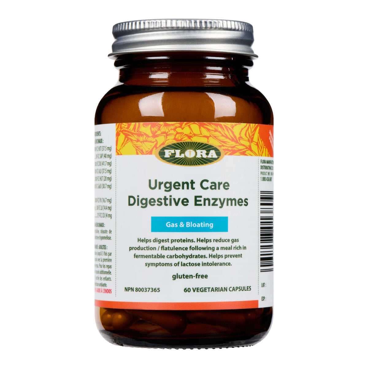 Enzyme Urgent Care | Enzymes soins urgents – 60 capsules