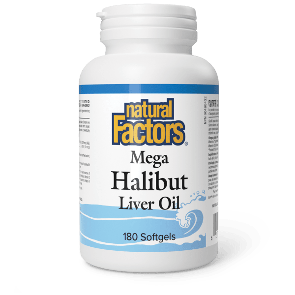 Mega Halibut Liver Oil – 180 Softgels