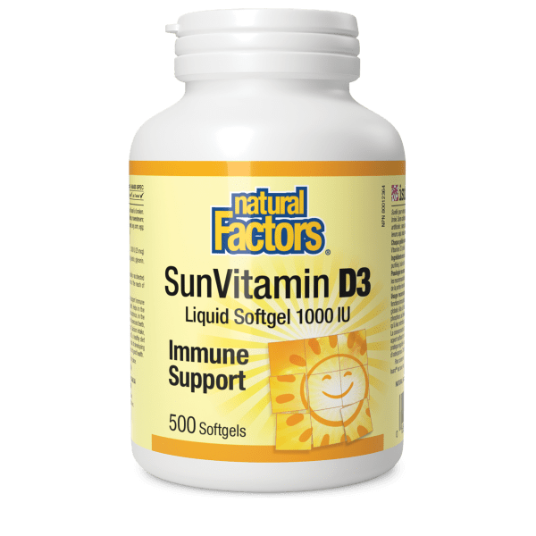SunVitamin D3 Softgels 1000 IU – 500 Softgels