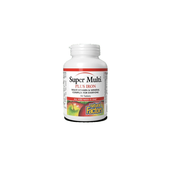 Natural Factors Super Multi Plus Iron 90 Tablets