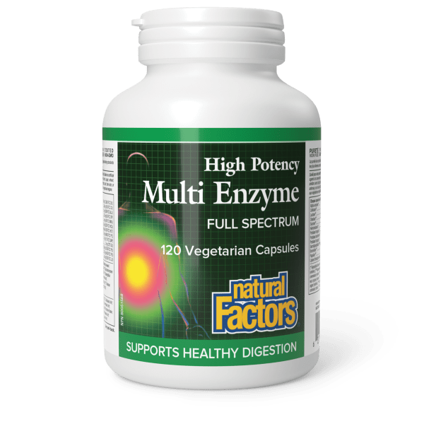 Multi Enzyme High Potency Full Spectrum – 120 Vegetarian Capsules