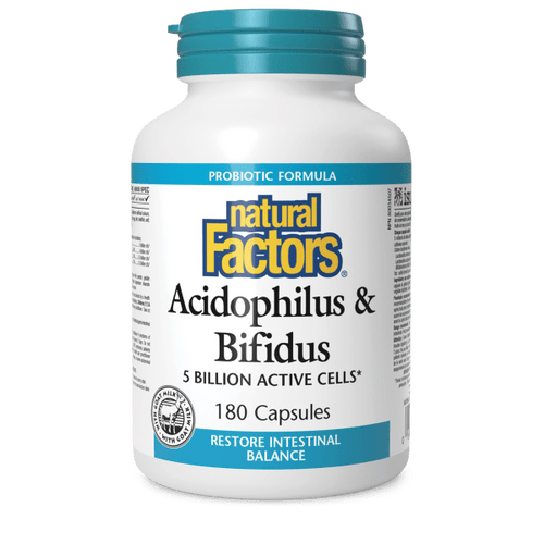 Acidophilus & Bifidus 5 Billion Active Cells – 180 Capsules