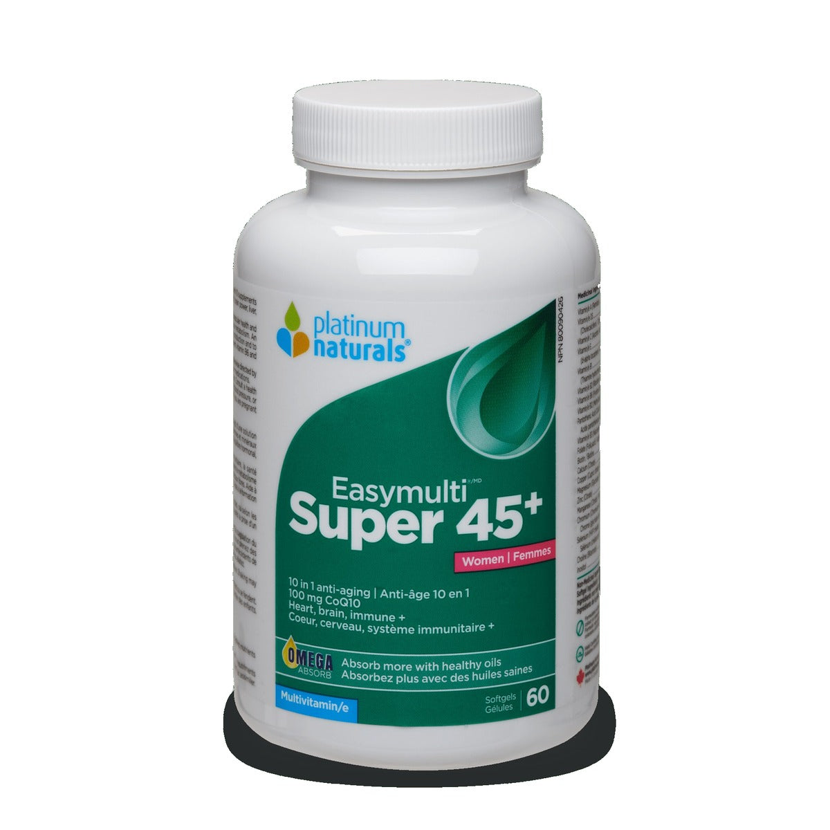Platinum Naturals Easymulti Super 45+ Women 60 Softgels
