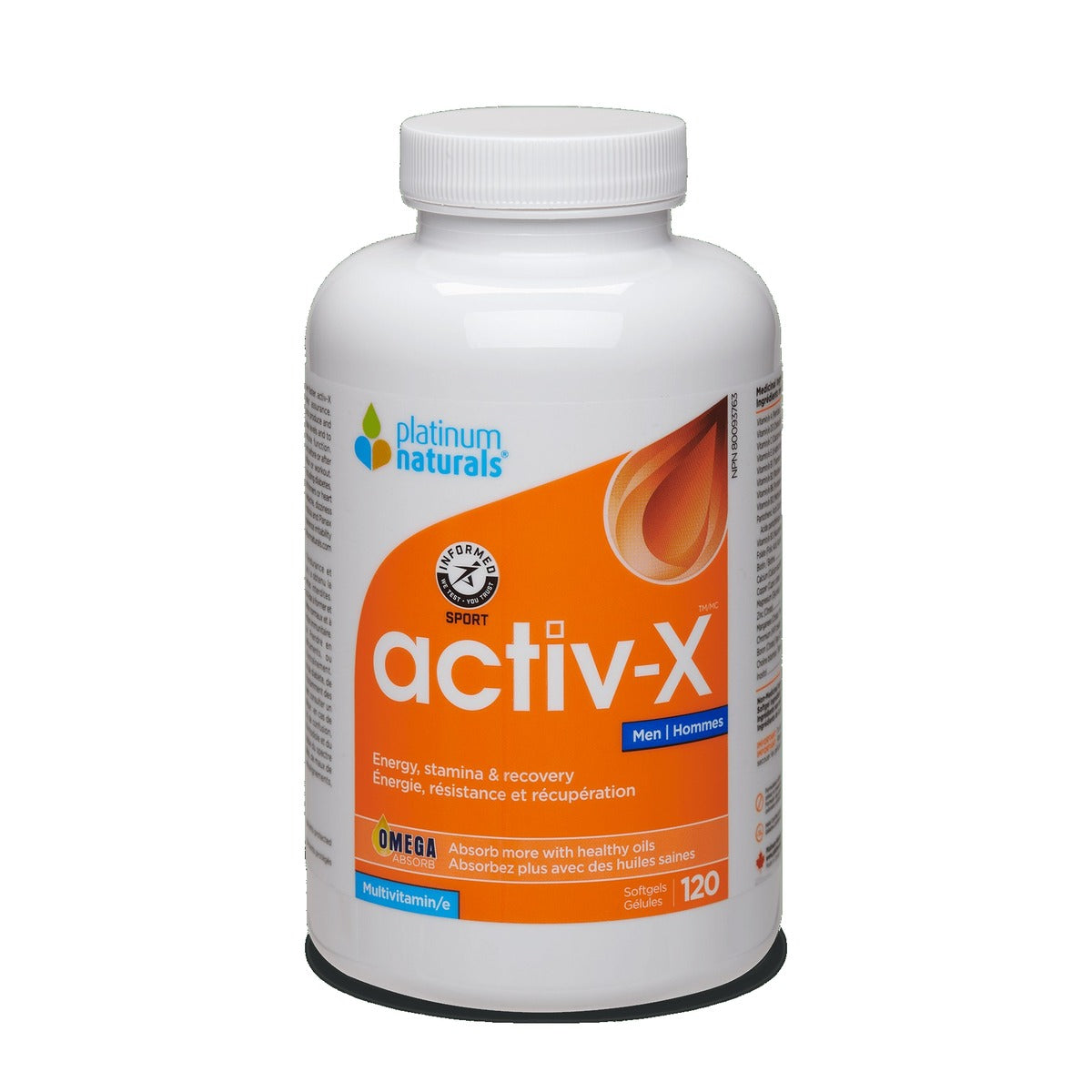 Platinum Naturals Activ-X Men 120 Softgels