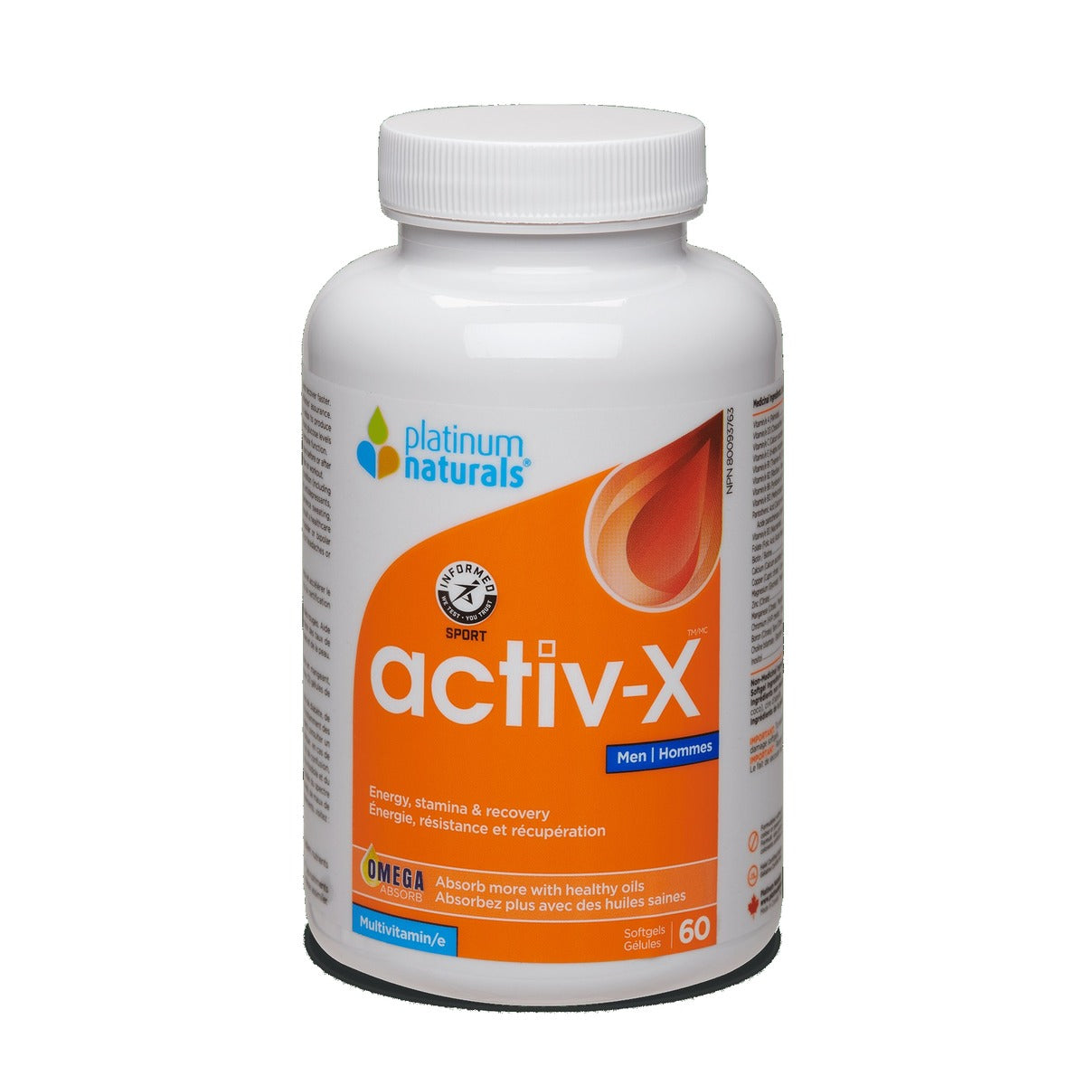 Platinum Naturals Activ-X Men 60 Softgels