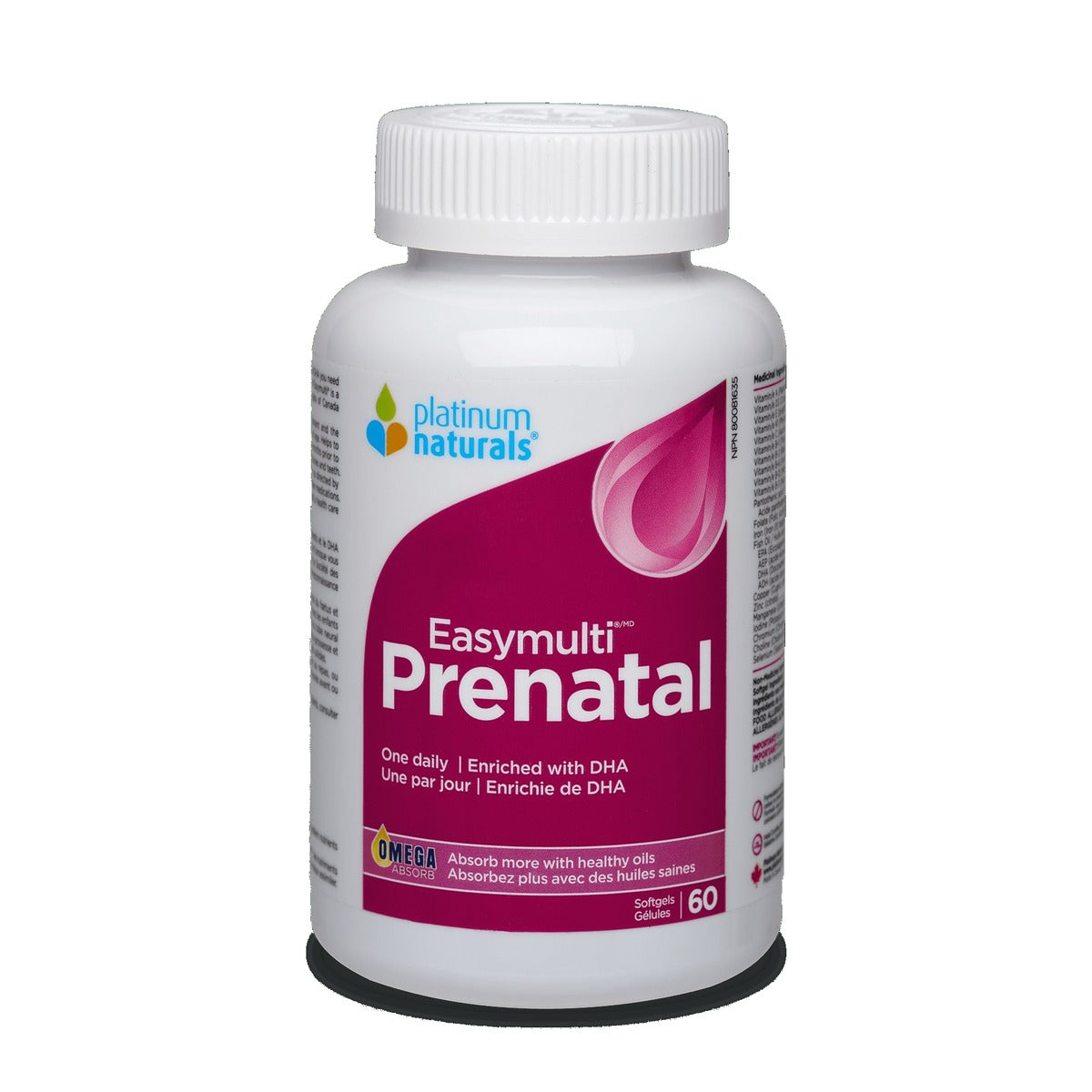 Platinum Naturals Easymulti Prenatal 60 Softgels