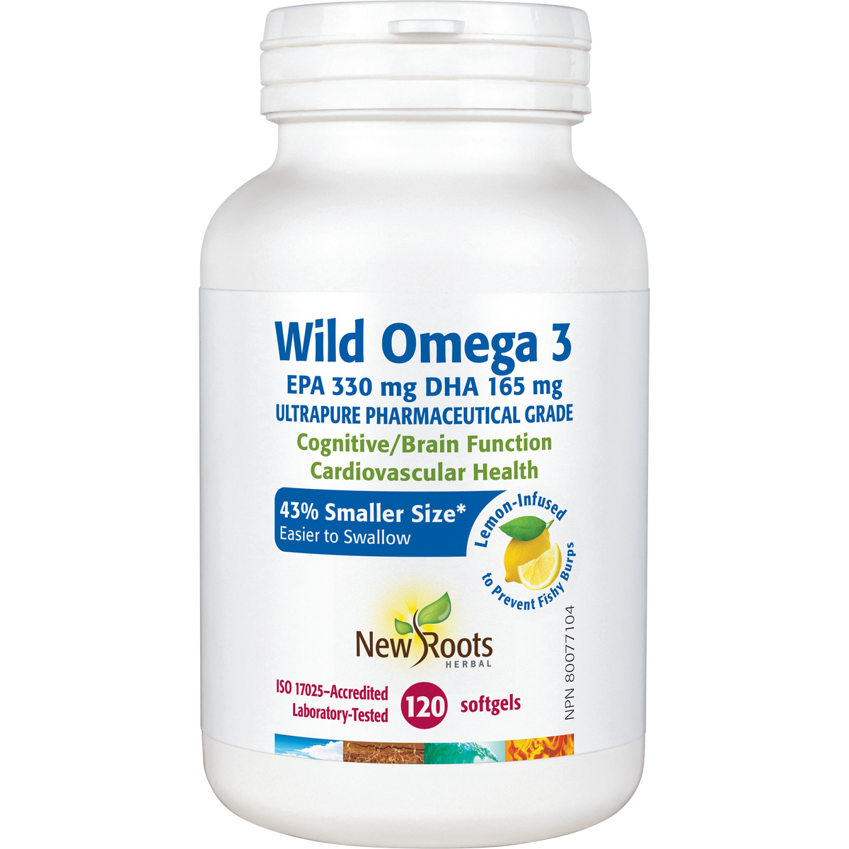 Wild Omega 3 EPA 330 mg · DHA 165 mg