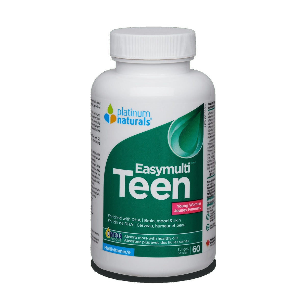 Platinum Naturals Easymulti Teen Young Women 60 Softgels