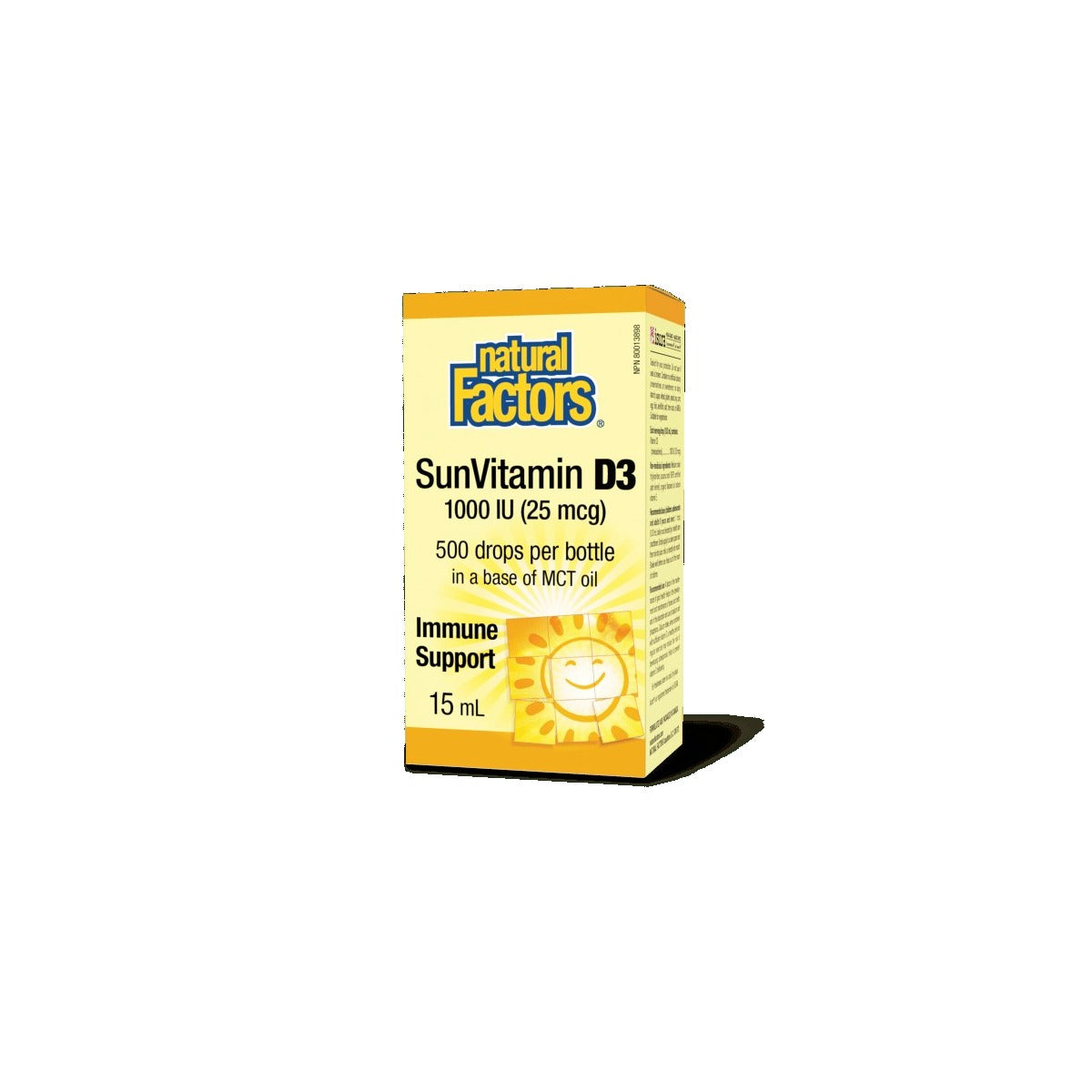 Natural Factors SunVitamin D3 1000 IU Drops 15 mL