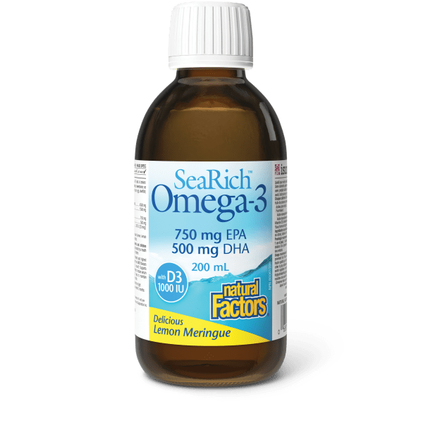Omega-3 with D3 750 mg EPA/500 mg DHA Lemon Meringue – 200 mL