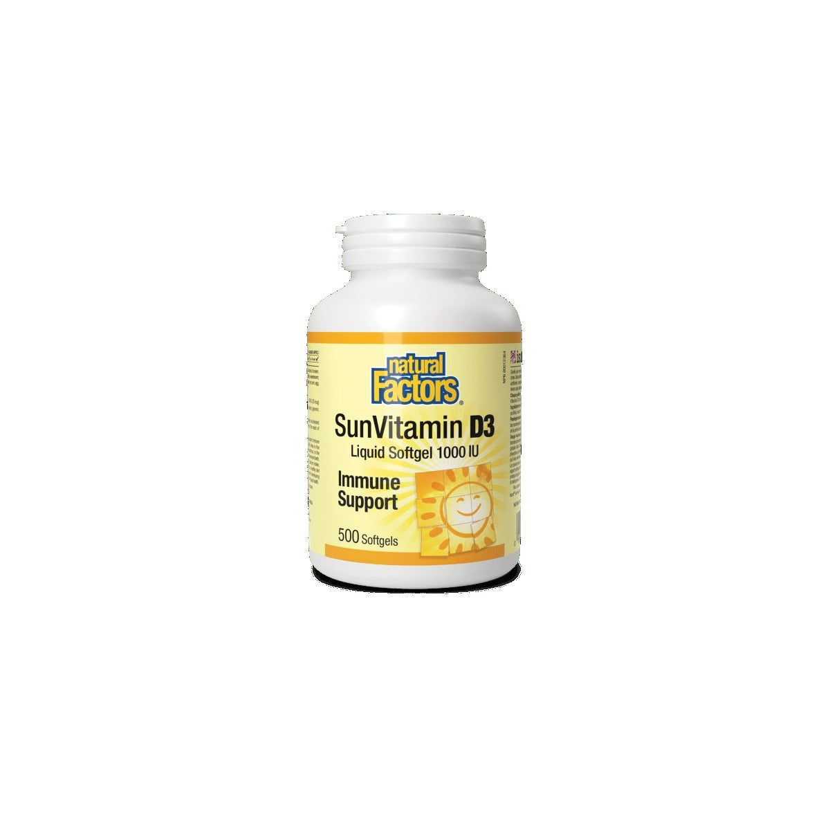 Natural Factors SunVitamin D3 1000 IU 500 Softgels