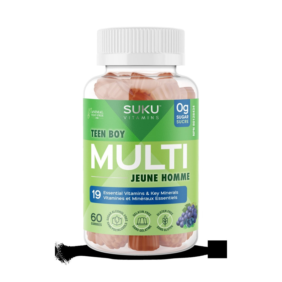 SUKU Teen Boy Multi 60 Gummies