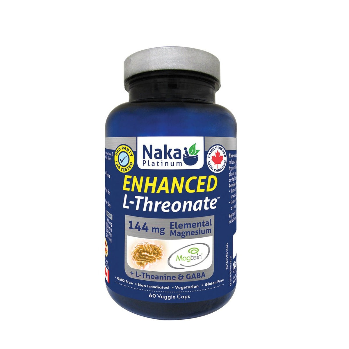 Naka Enhanced Magnesium L-Threonate 60 Capsules