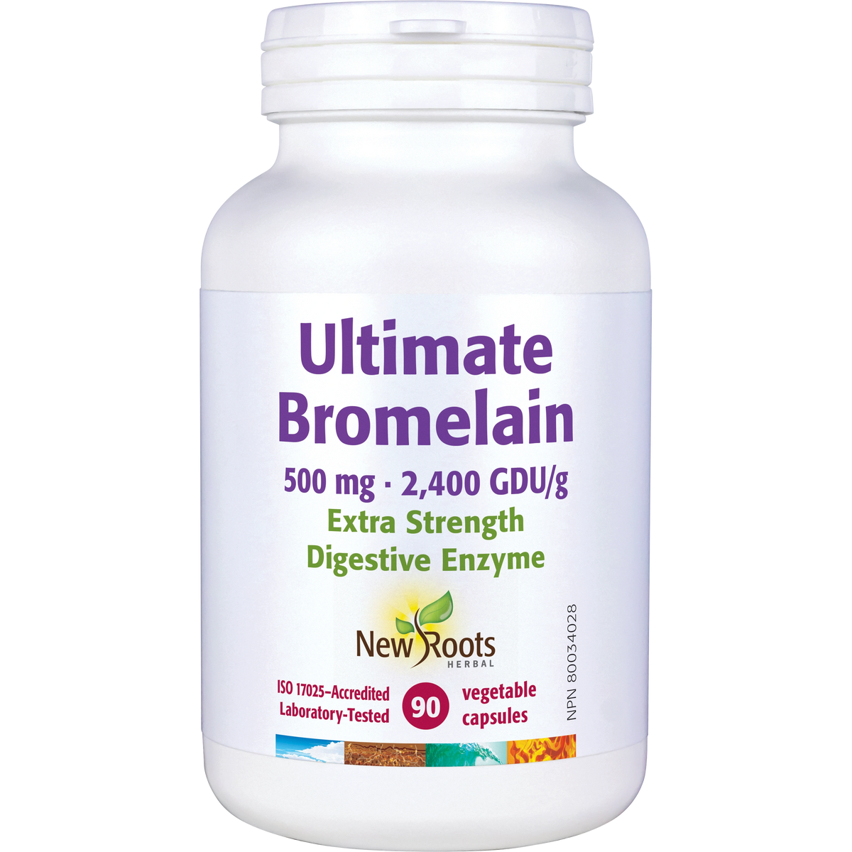 New Roots Herbal Ultimate Bromelain 500 mg 90 Vegetable Capsules