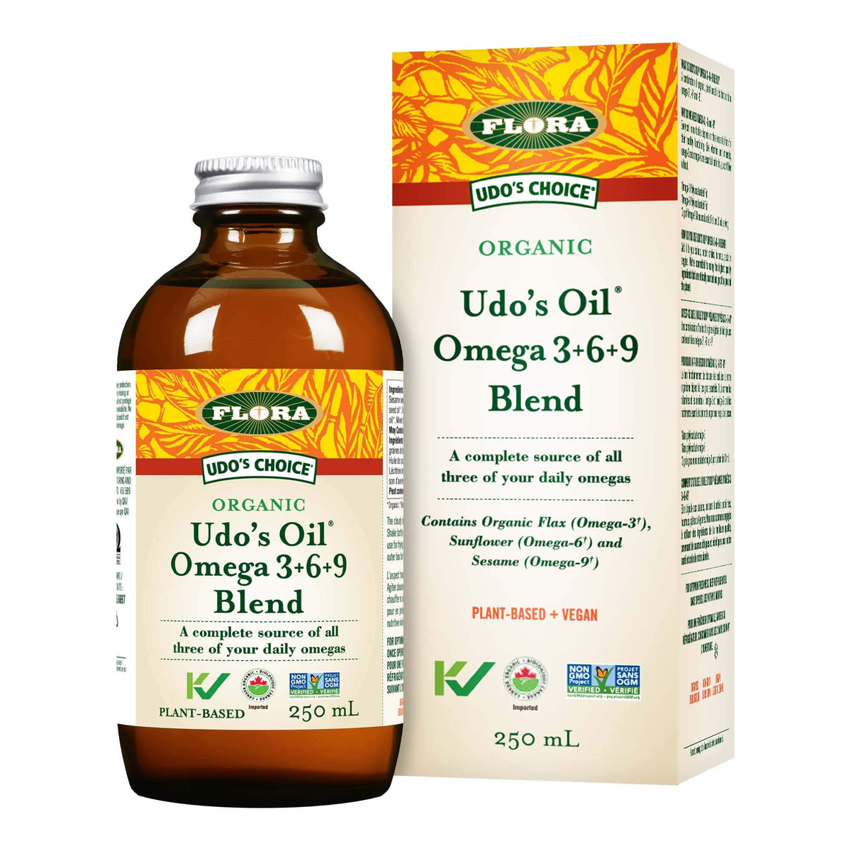 Udo's Oil® Omega 3•6•9 Blend | Huile d'Udo® Mélange d'oméga 3•6•9 – 250 mL