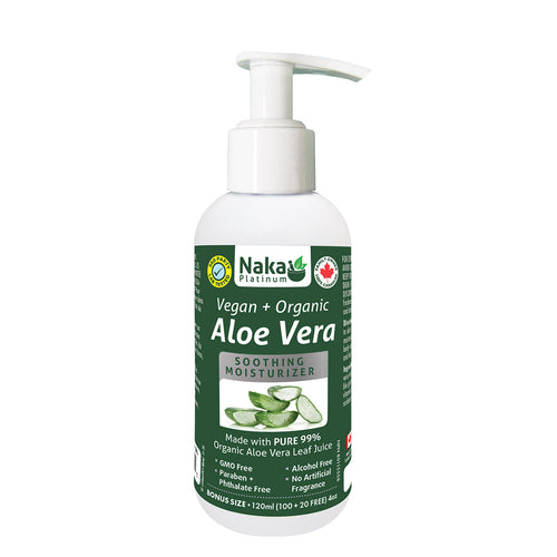 (Bonus Size) Platinum Moisturizer Vegan + Organic Aloe Gel - 120ml or 340ml or 475ml – 120ml
