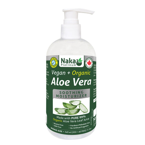(Bonus Size) Platinum Moisturizer Vegan + Organic Aloe Gel - 120ml or 340ml or 475ml – 340ml