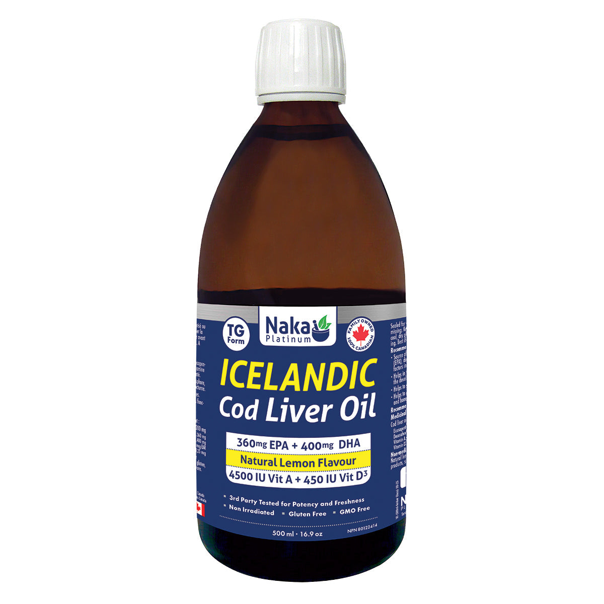 (Bonus Size) Platinum Icelandic Cod Liver Oil - 200 or 500ml – 500ml