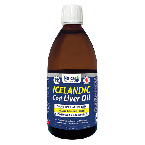 (Bonus Size) Platinum Icelandic Cod Liver Oil - 200 or 500ml – 500ml