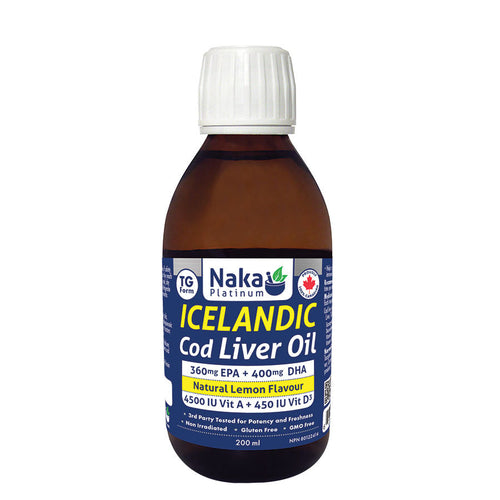 (Bonus Size) Platinum Icelandic Cod Liver Oil - 200 or 500ml – 200ml