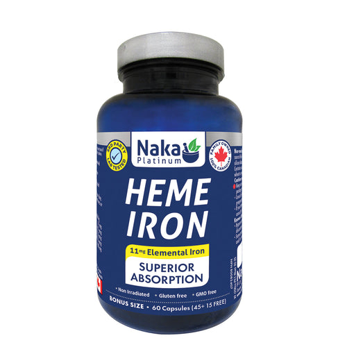 (Bonus Size) Platinum Heme Iron - 60 caps – 60 caps