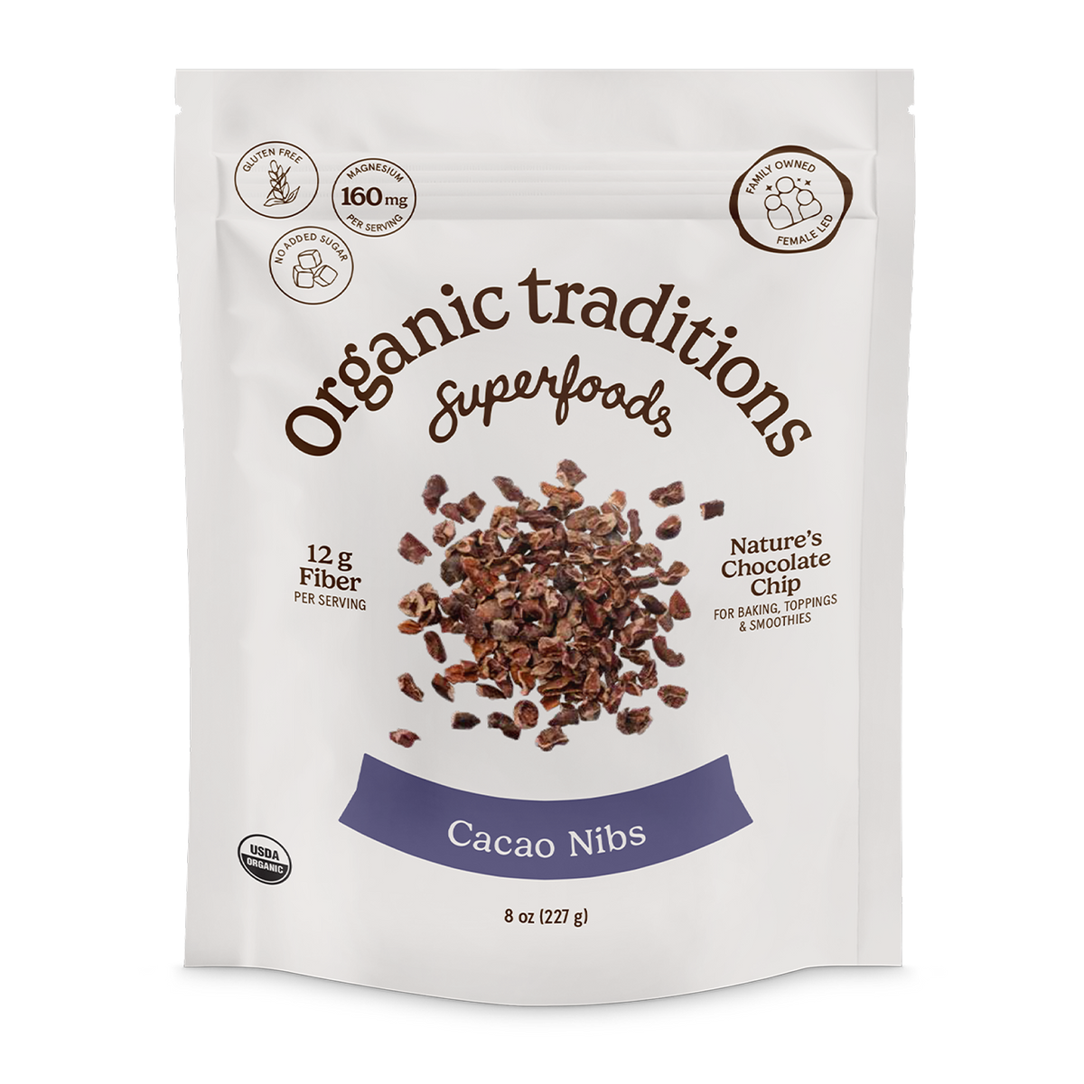 Cacao Nibs – 454g (15 servings per bag) / CA