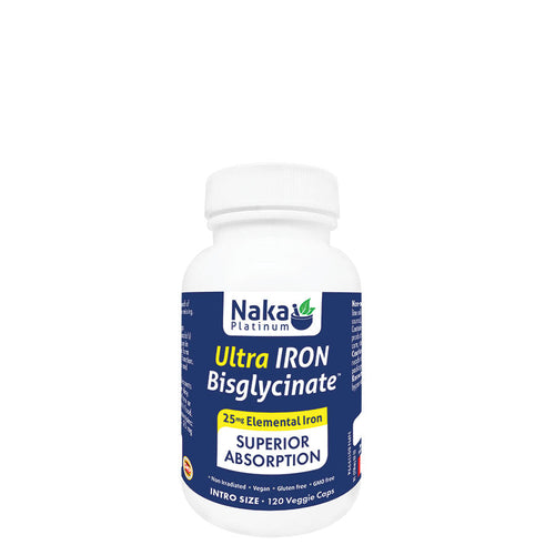 (Bonus Size) Platinum Ultra Iron Bisglycinate - 120 caps – 120 vcaps