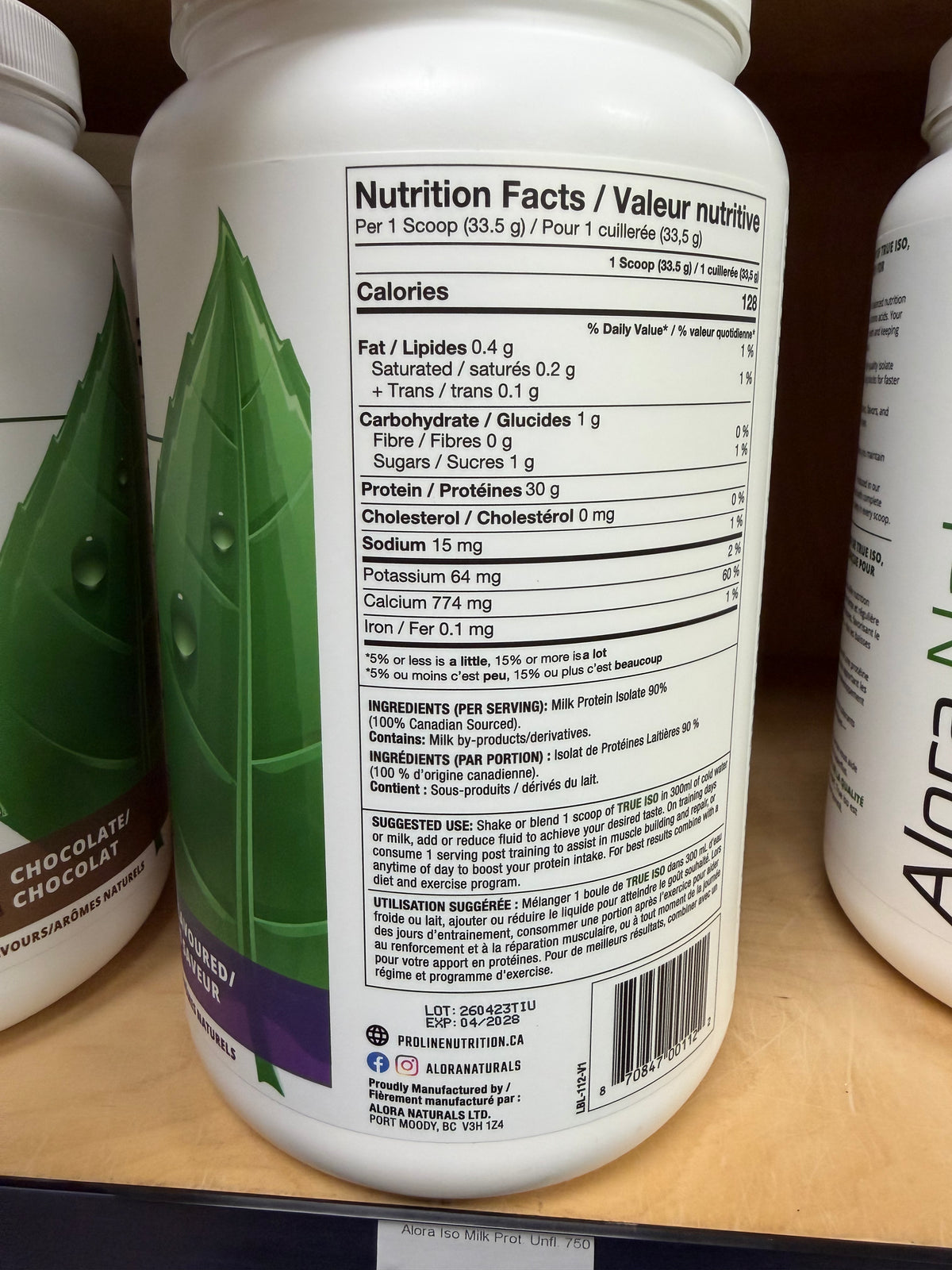 Alora Naturals True ISO Unflavoured 750 g