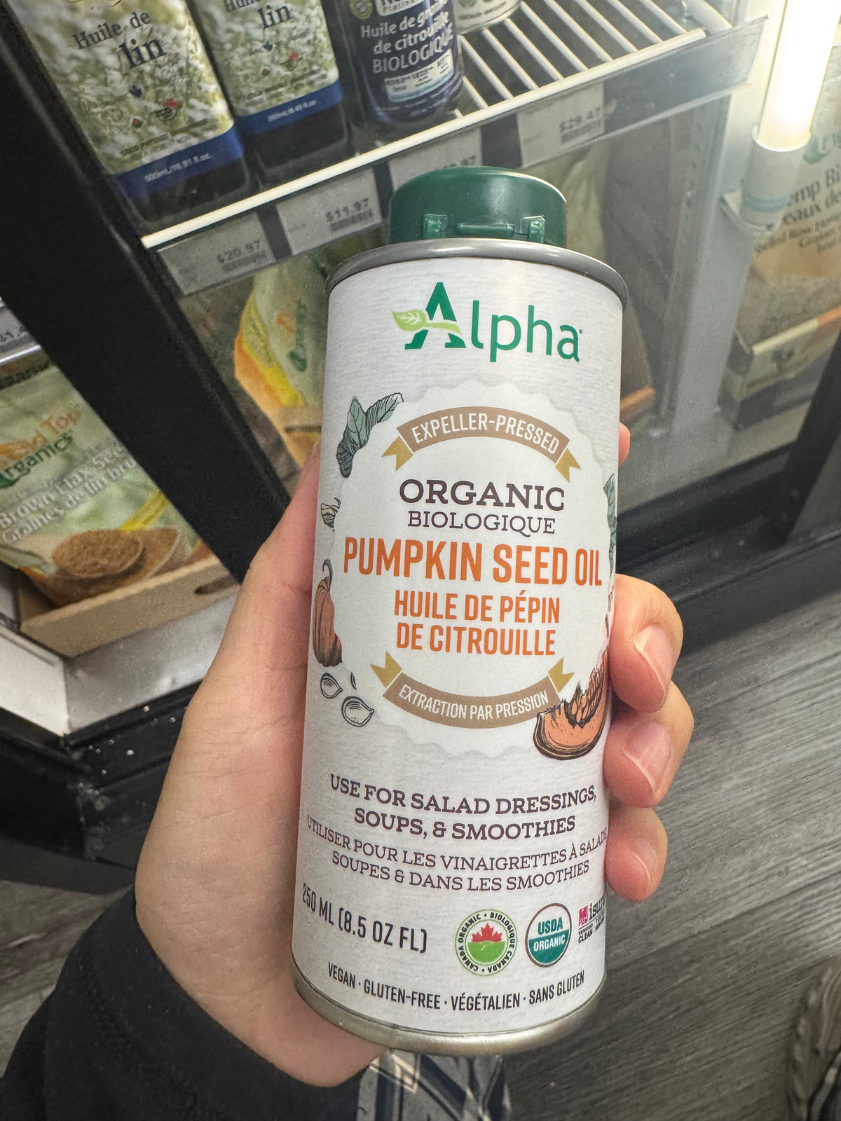Alpha Organic Pumpkin Seed Oil 250 mL