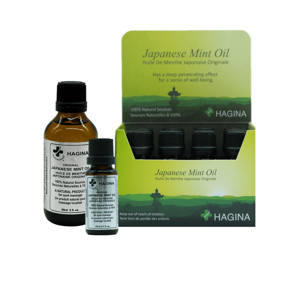 Hagina Original Japanese Mint Oil 20 mL bottle