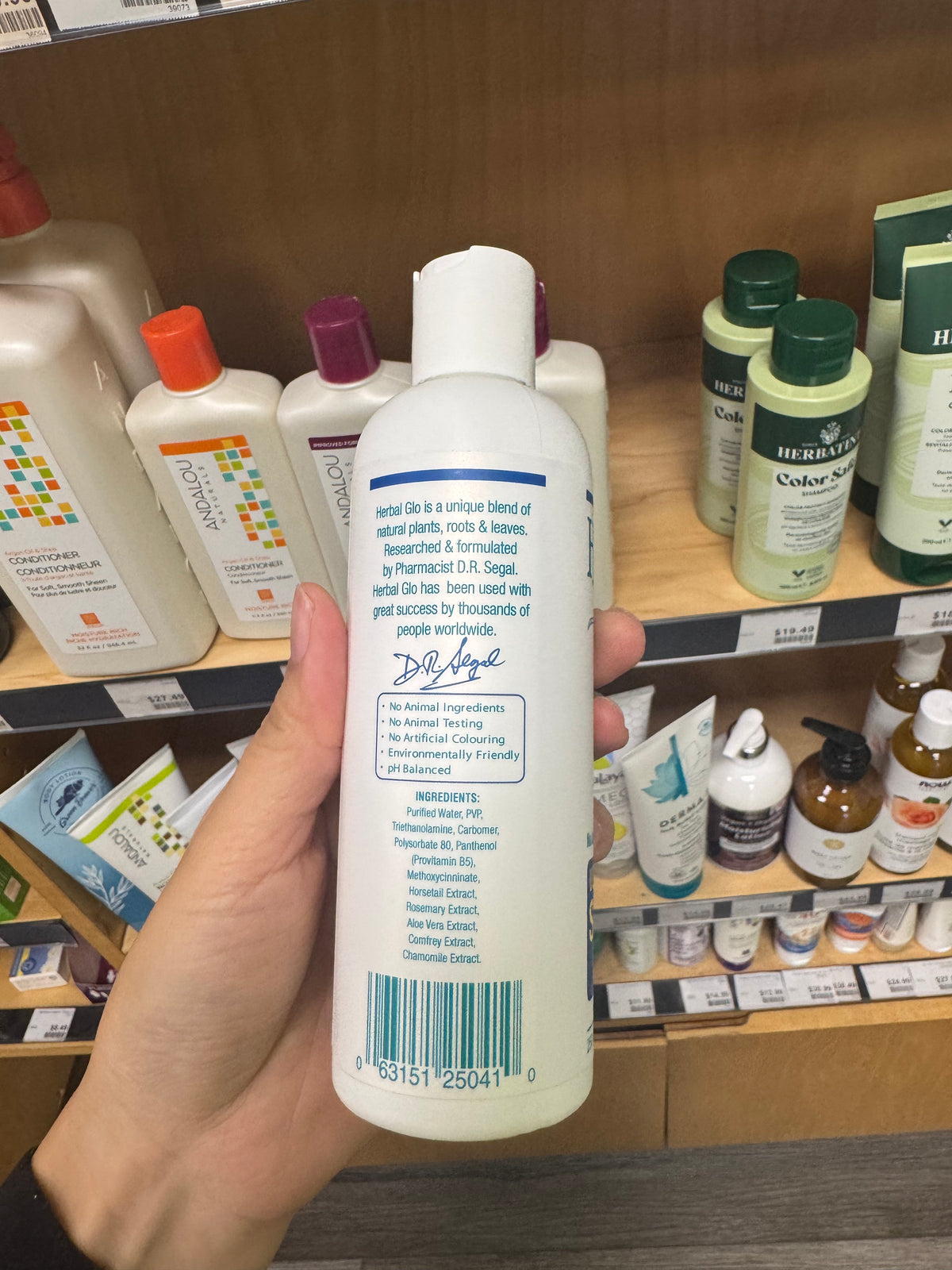 Herbal Glo Ultimate Control Styling Gel 250 mL bottle