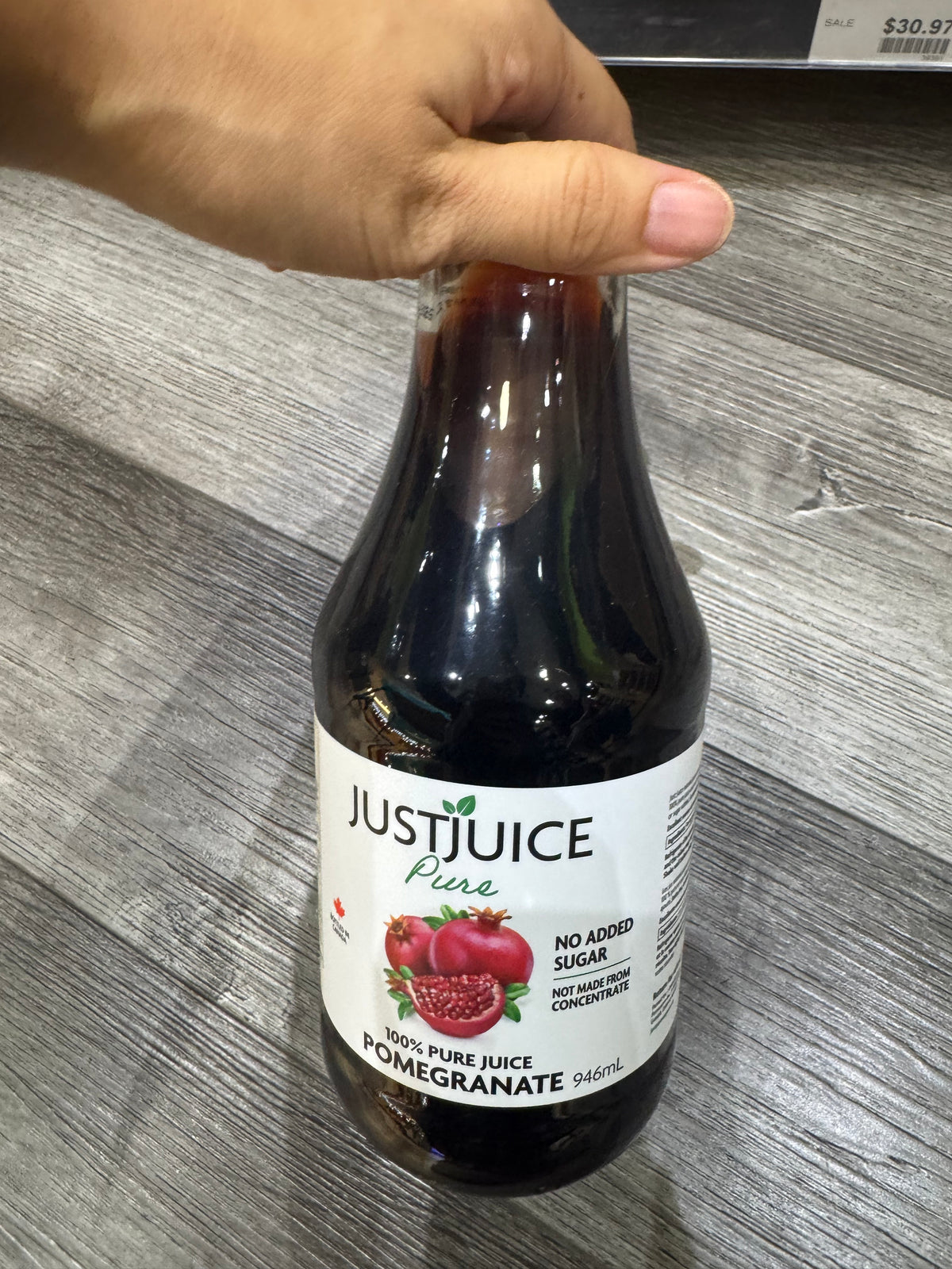 Just Juice Pure Pomegranate Juice 946 mL