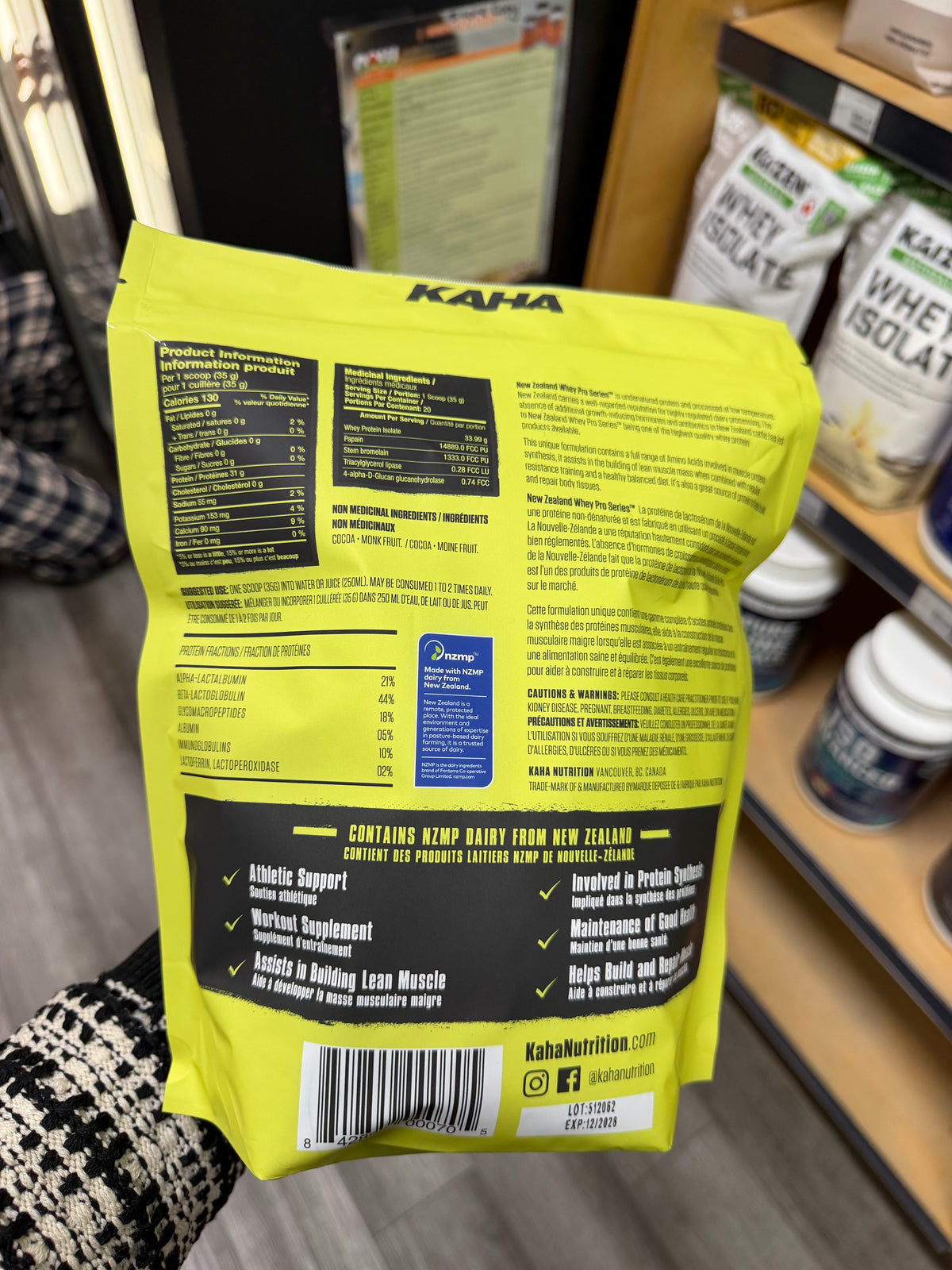 Kaha New Zealand Whey Isolate Chocolate 720 g
