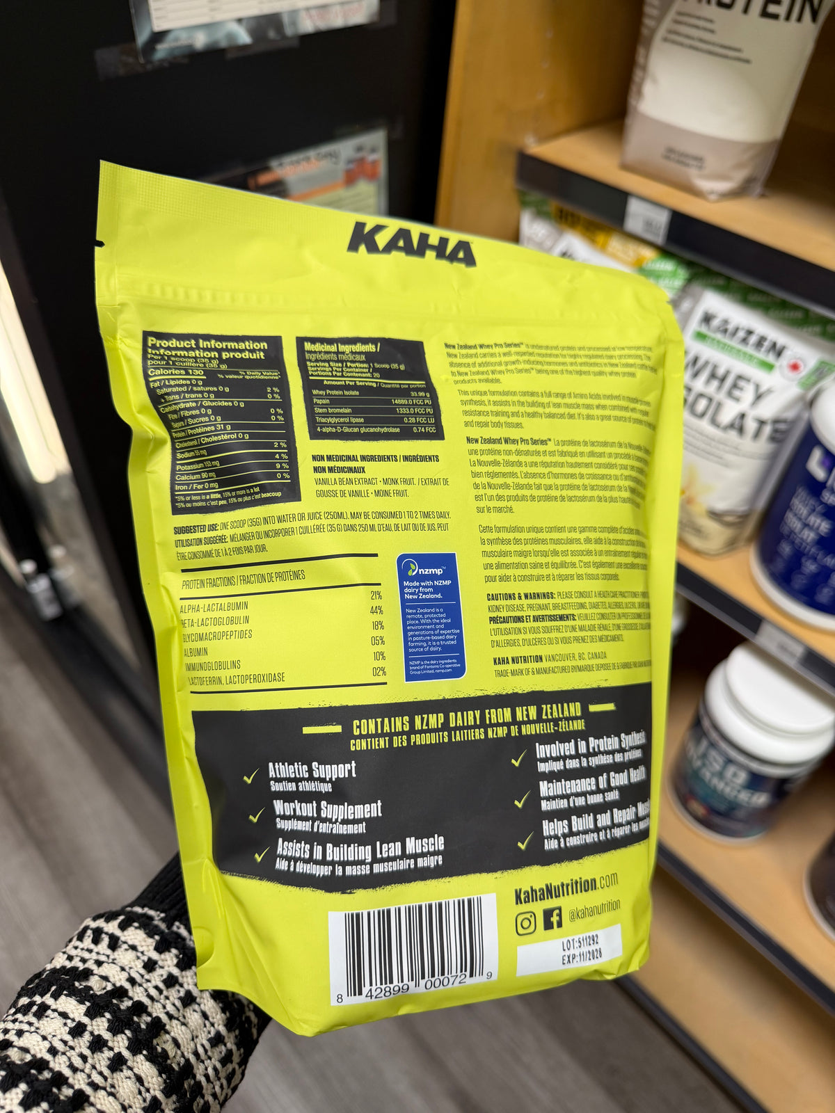 Kaha New Zealand Whey Isolate Vanilla 720 g