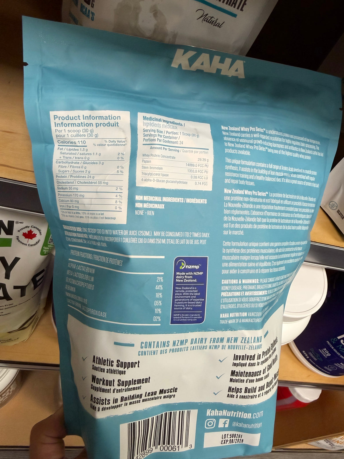 Kaha New Zealand Whey Concentrate Natural 720 g