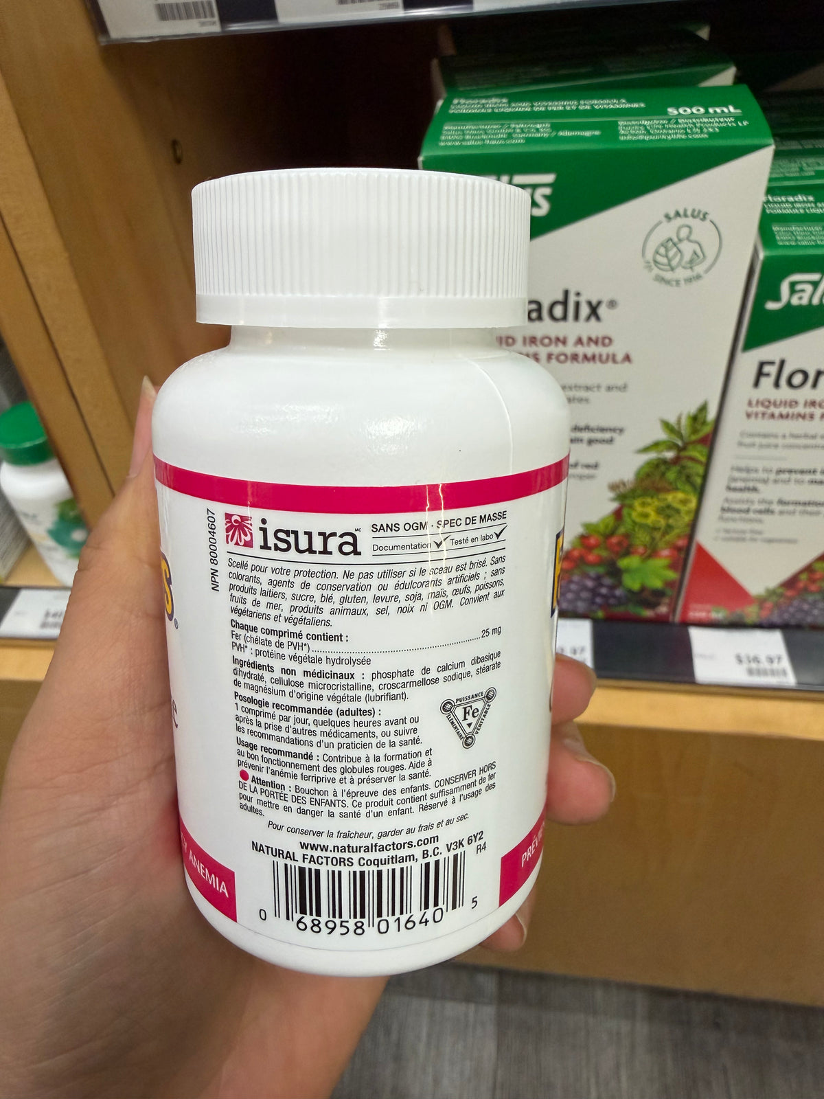 Natural Factors Iron Chelate 25 mg 90 Tablets