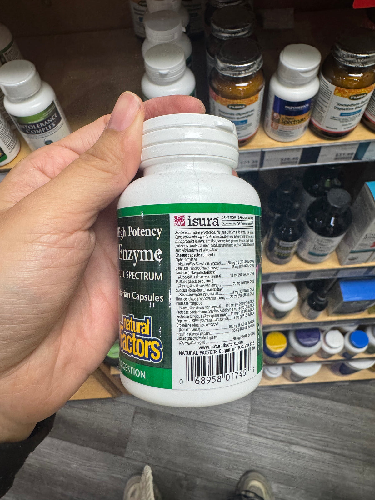 Natural Factors Multi Enzyme High Potency Full Spectrum 60 Vegetarian Capsules