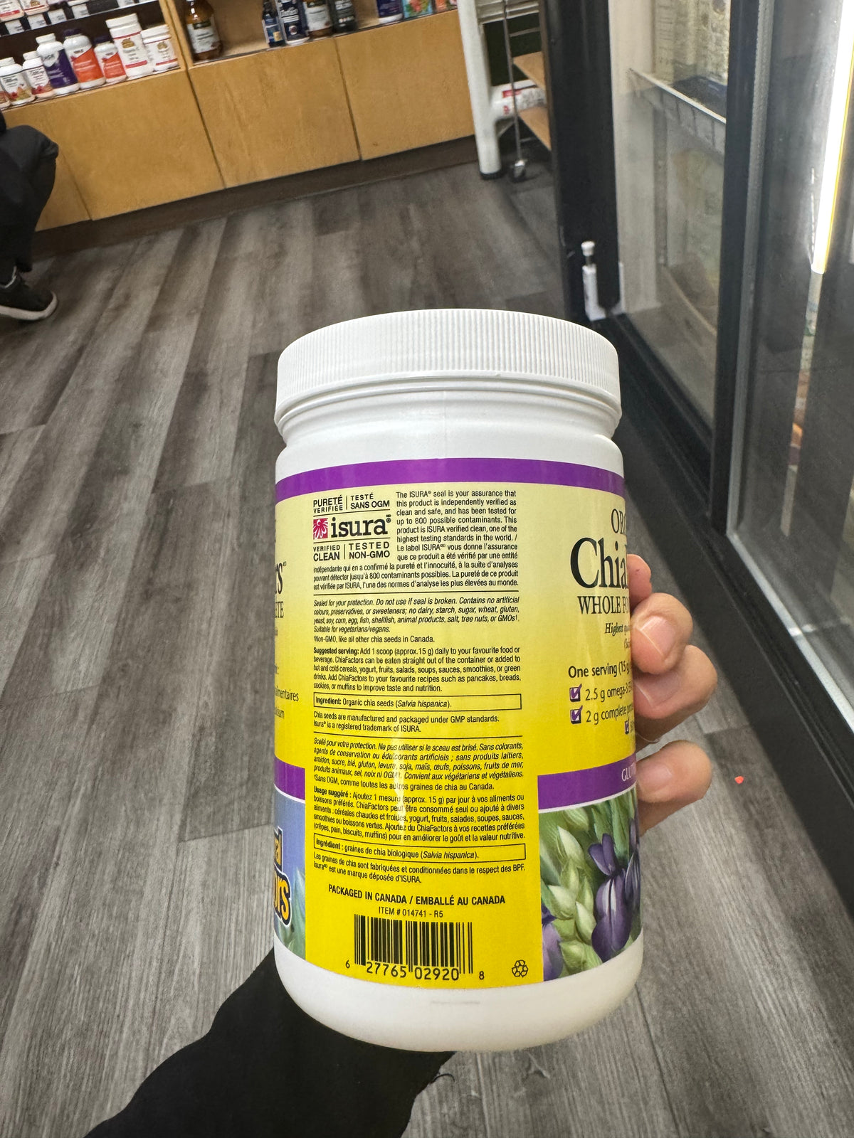 Natural Factors Organic ChiaFactors 360 g