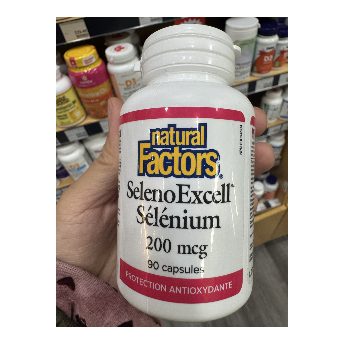 Natural Factors SelenoExcell Selenium 200 mcg 90 Capsules