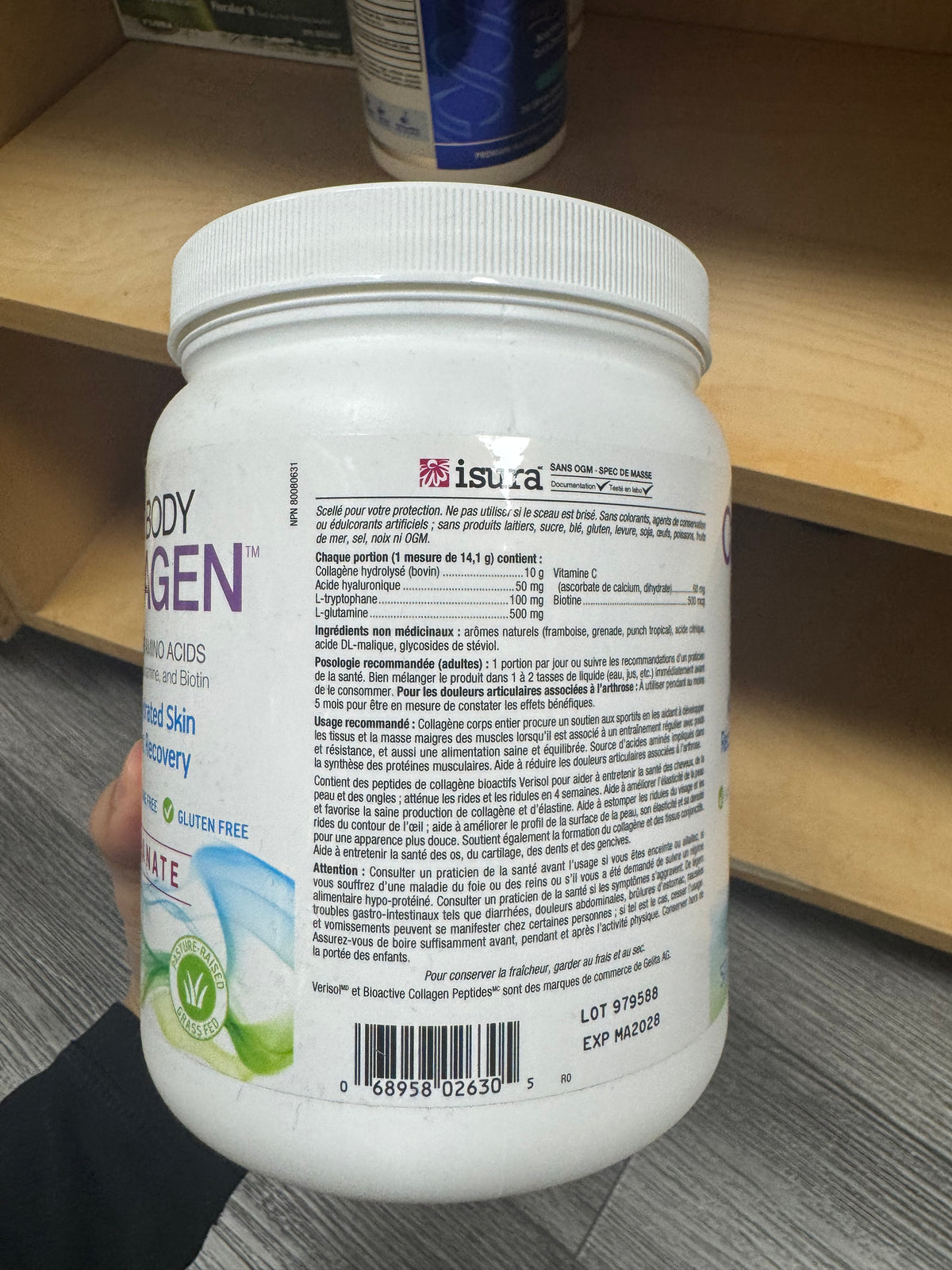 Natural Factors Total Body Collagen Unflavoured Powder 500 g
