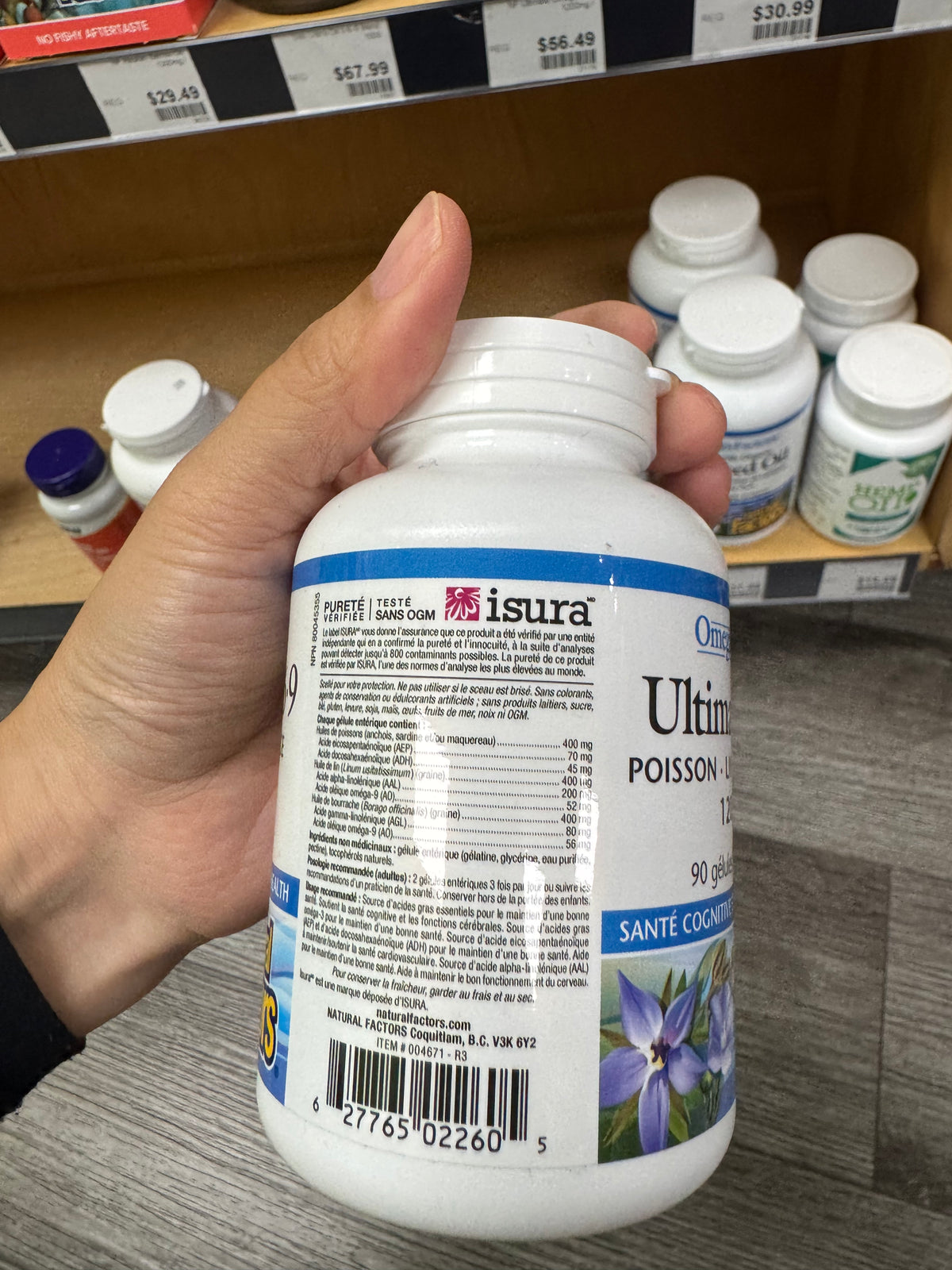 Natural Factors Ultimate Omega 3·6·9 1200 mg 90 Softgels