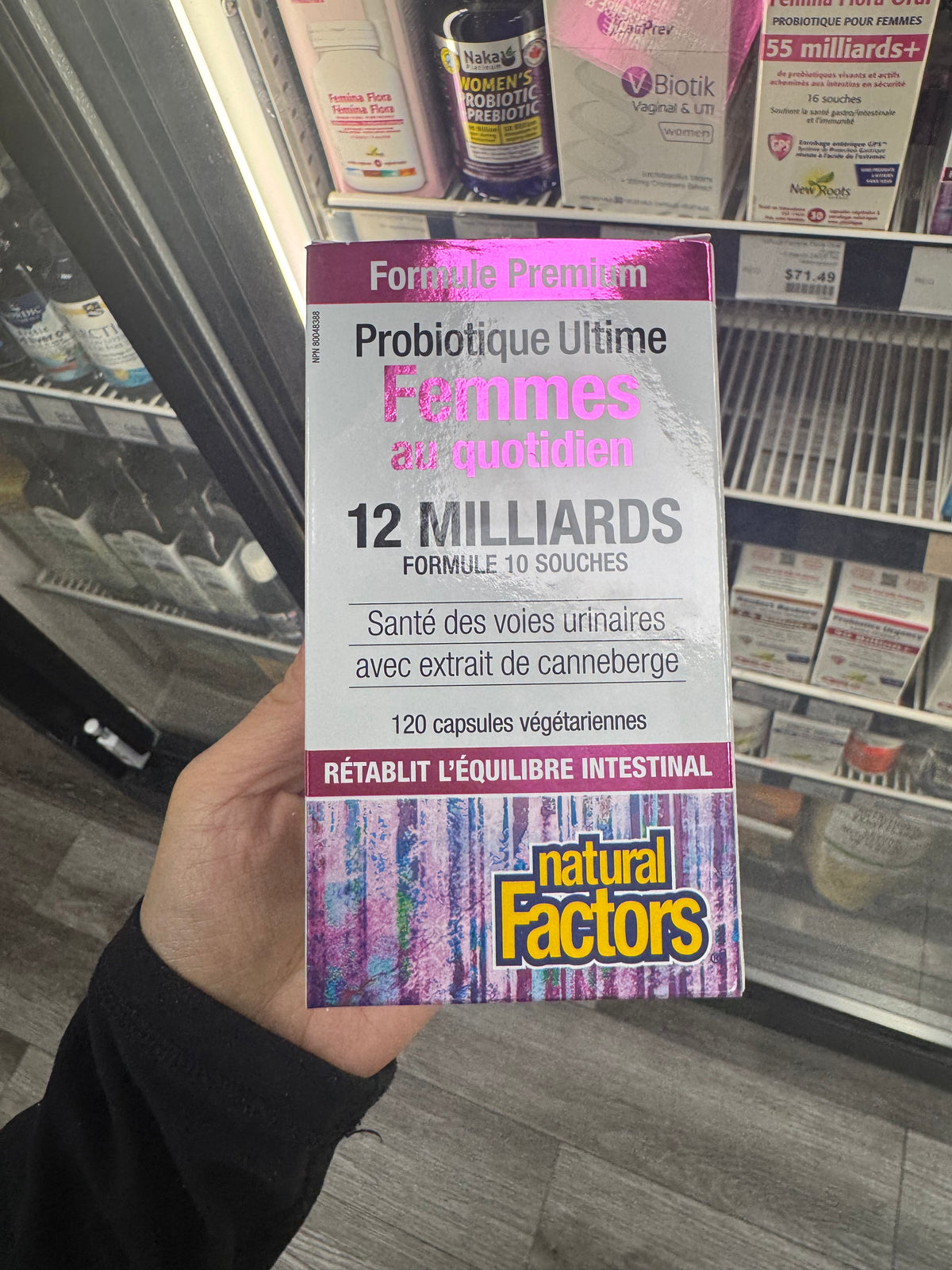 Natural Factors Ultimate Probiotic Women's Every Day 12 Billion 120 Vegetarian Capsules