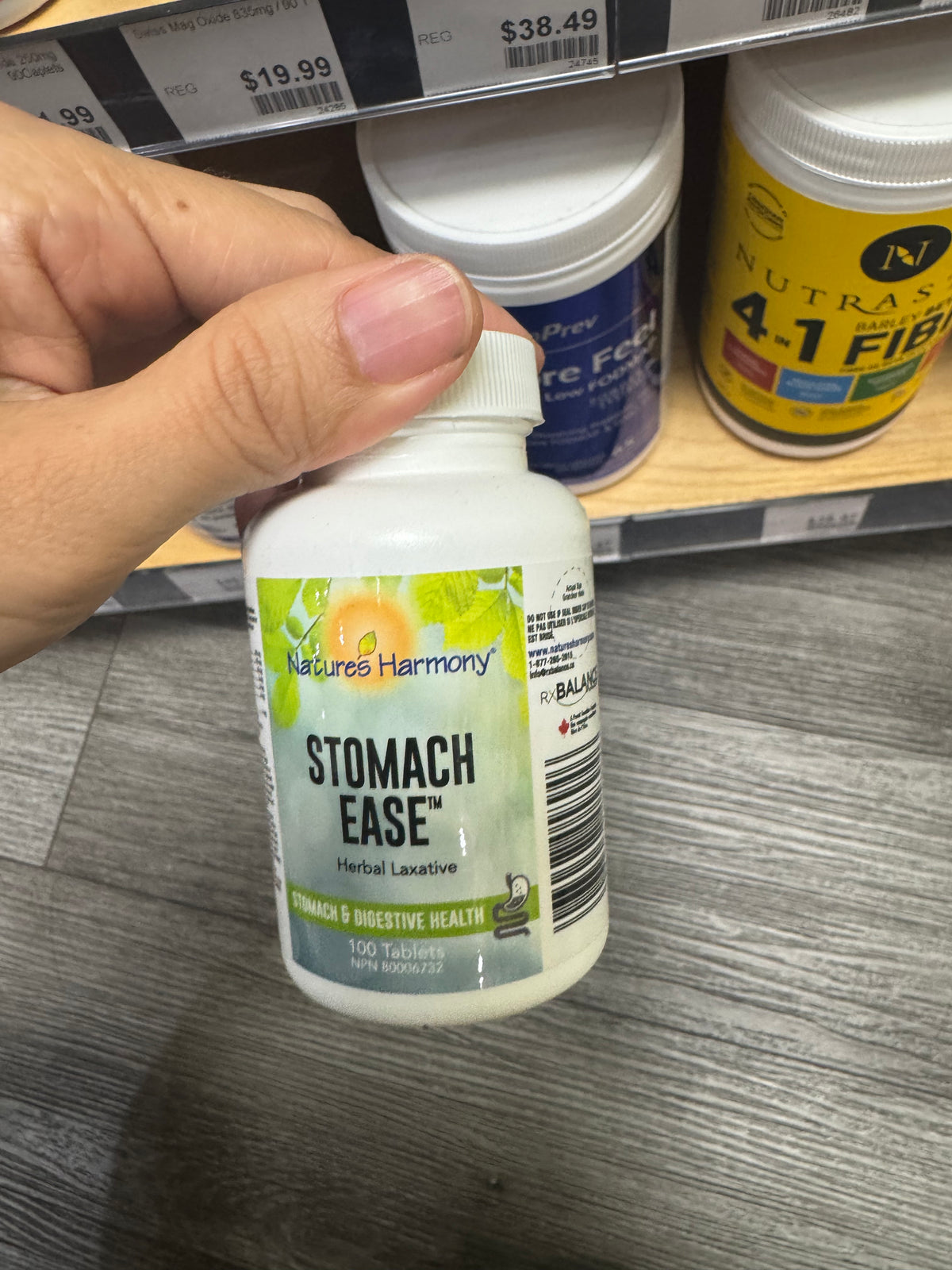 Nature's Harmony Stomach Ease 100 Tablets front package