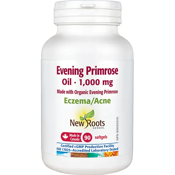 New Roots Herbal Evening Primrose Oil 1,000 mg – 90 Softgels