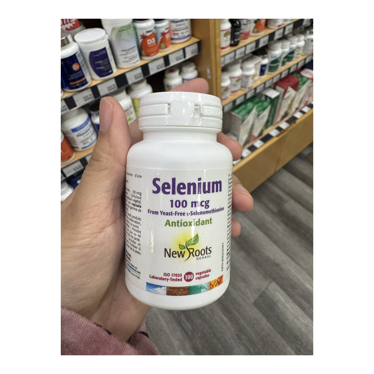 New Roots Selenium 100 mcg 100 Vegetable Capsules