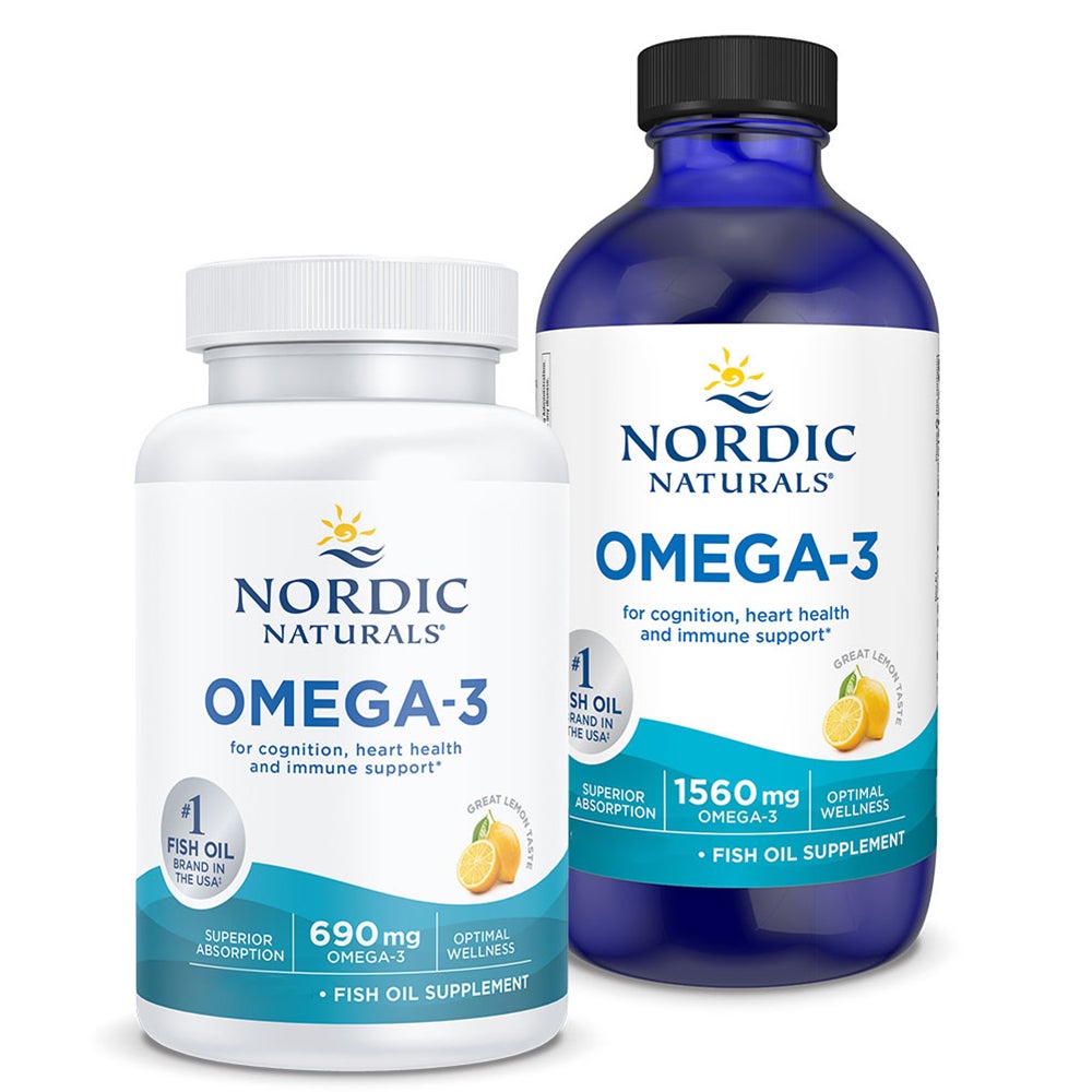 Nordic Naturals Omega-3 Lemon 60 soft gels