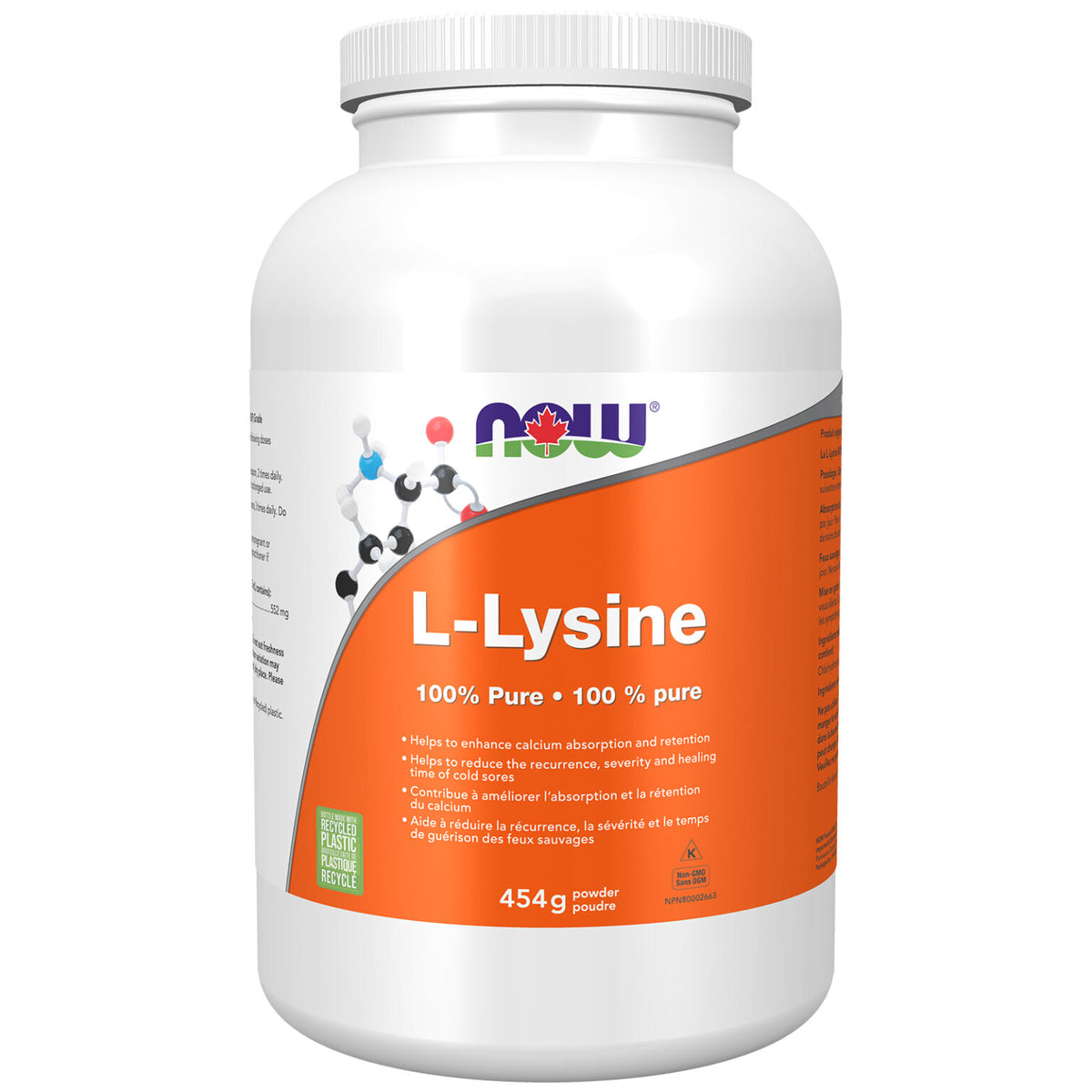 NOW L-Lysine Powder 454 g