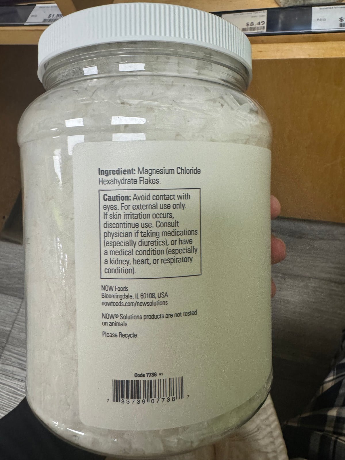 NOW Solutions 100% Pure Magnesium Flakes 1,533 g