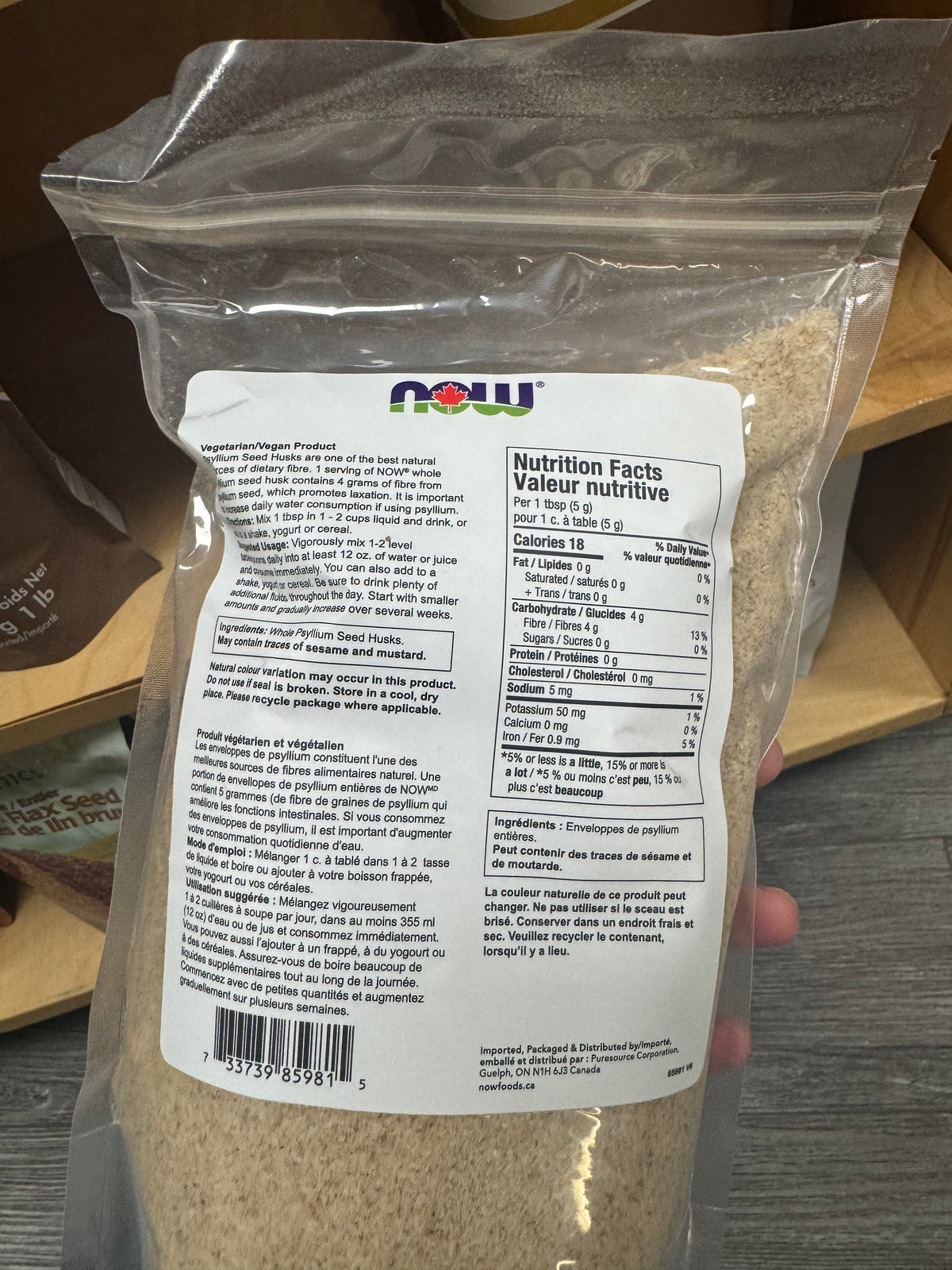NOW Foods Psyllium Husks Whole 454 g