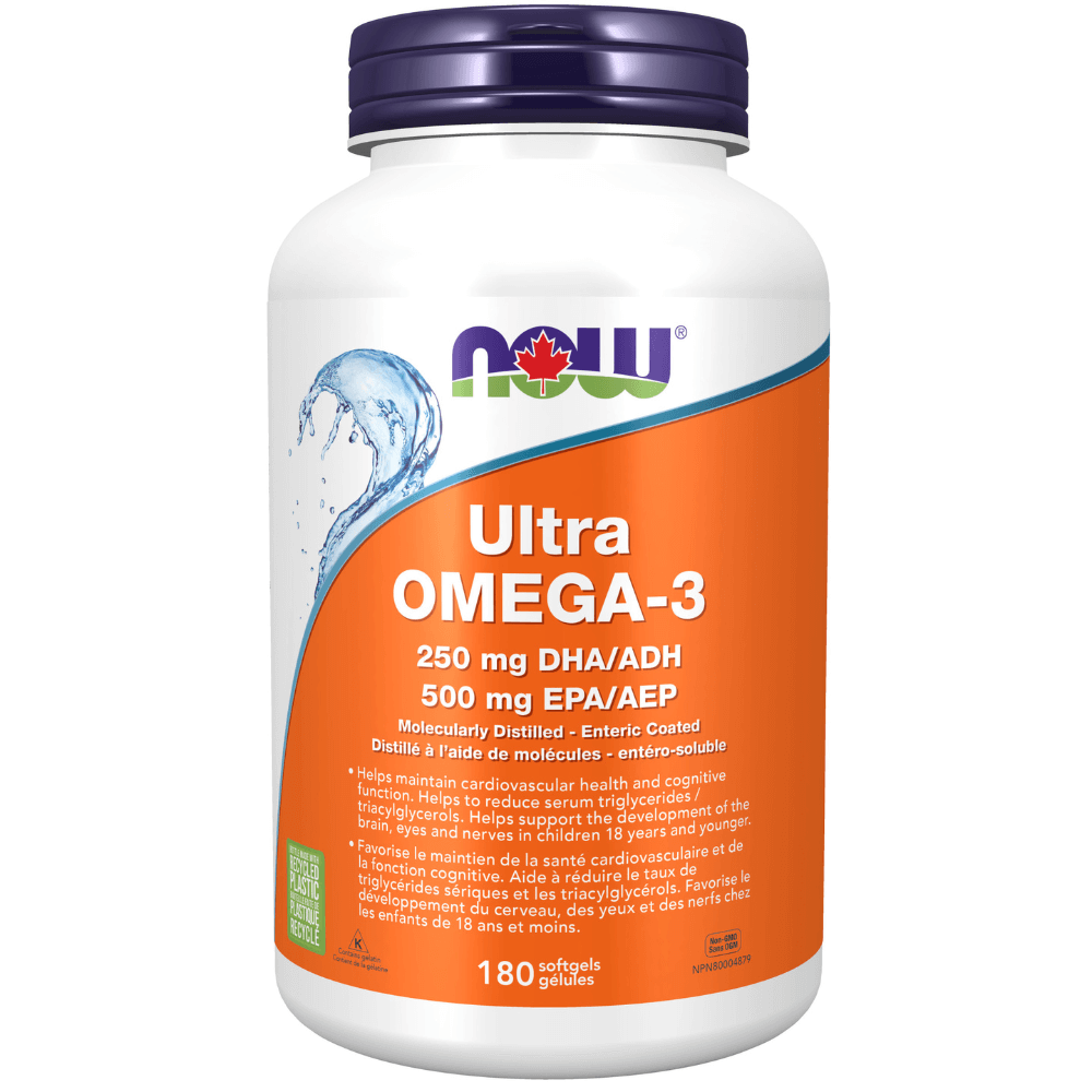 NOW Ultra Omega-3 1000 mg 180 Softgels